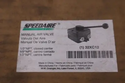 SPEEDAIRE 32XC12 Manual Air Control Valve Lever - NEW IN BOX - STOCK 5647CC