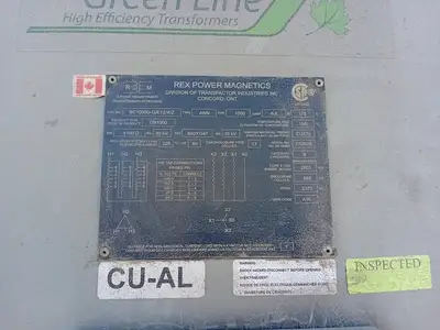 Outdoor Portable Substation w/ 1000 kVA Transformer, 4160V HV, 600Y/346V LV