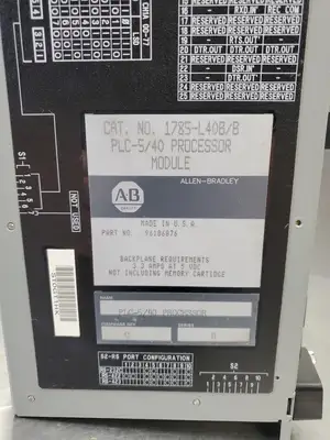 Used Allen-Bradley 1785-L40B PLC Processors | Palmetto Automation #1149519