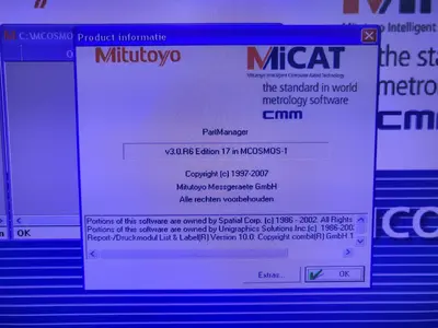 USED 1999 MITUTOYO EURO APEX  C-A544
