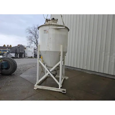 Used 100 Cubic Foot Pneumatic Conveying Receiver Bin w/ Hopper
