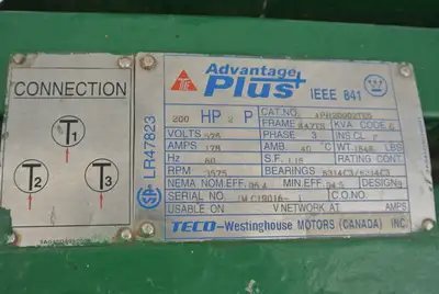 USED TECO-WESTINGHOUSE APH20002TE5