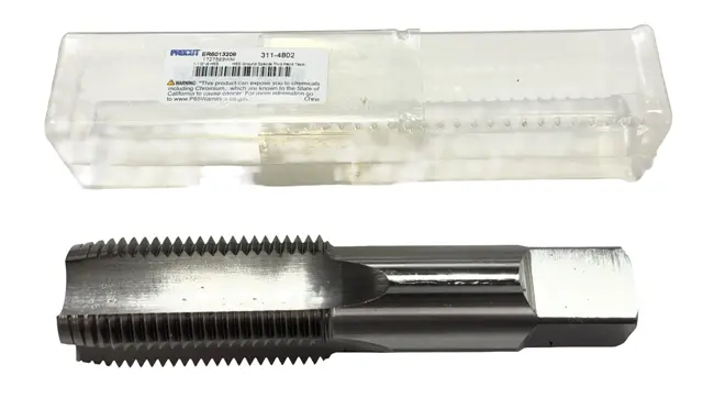 ProCut 1-1/2"-8 HSS Hand Tap, Long Length 4 Flute Bottoming Tap