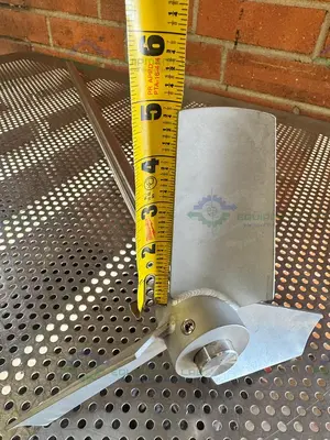 Used 39" STAINLESS STEEL MIXING SHAFT 1" DIAMETER W/ 10" IMPELLER Agitator Shaft California US | Equipment Lab #1415099