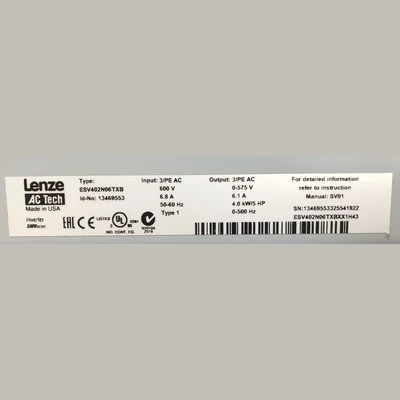 Lenze AC Tech SMVector VFD