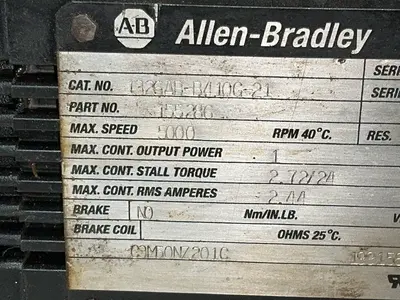 Used ALLENBRADLEY 1326ABB410G21 Motors (misc) Ohio US | HGR 24 #1506912