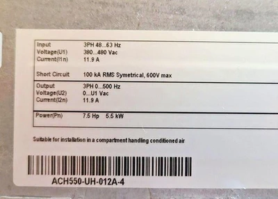 USED ABB ABB ACH550-UH-012A-4