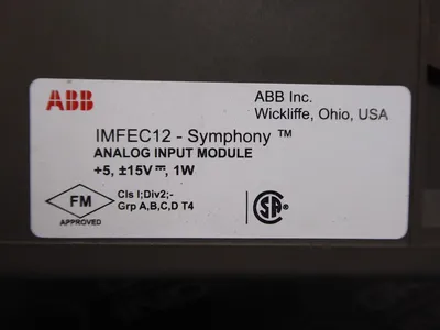 ABB / Bailey IMFEC12 Symphony Analog Input Module 6643815A1 Used