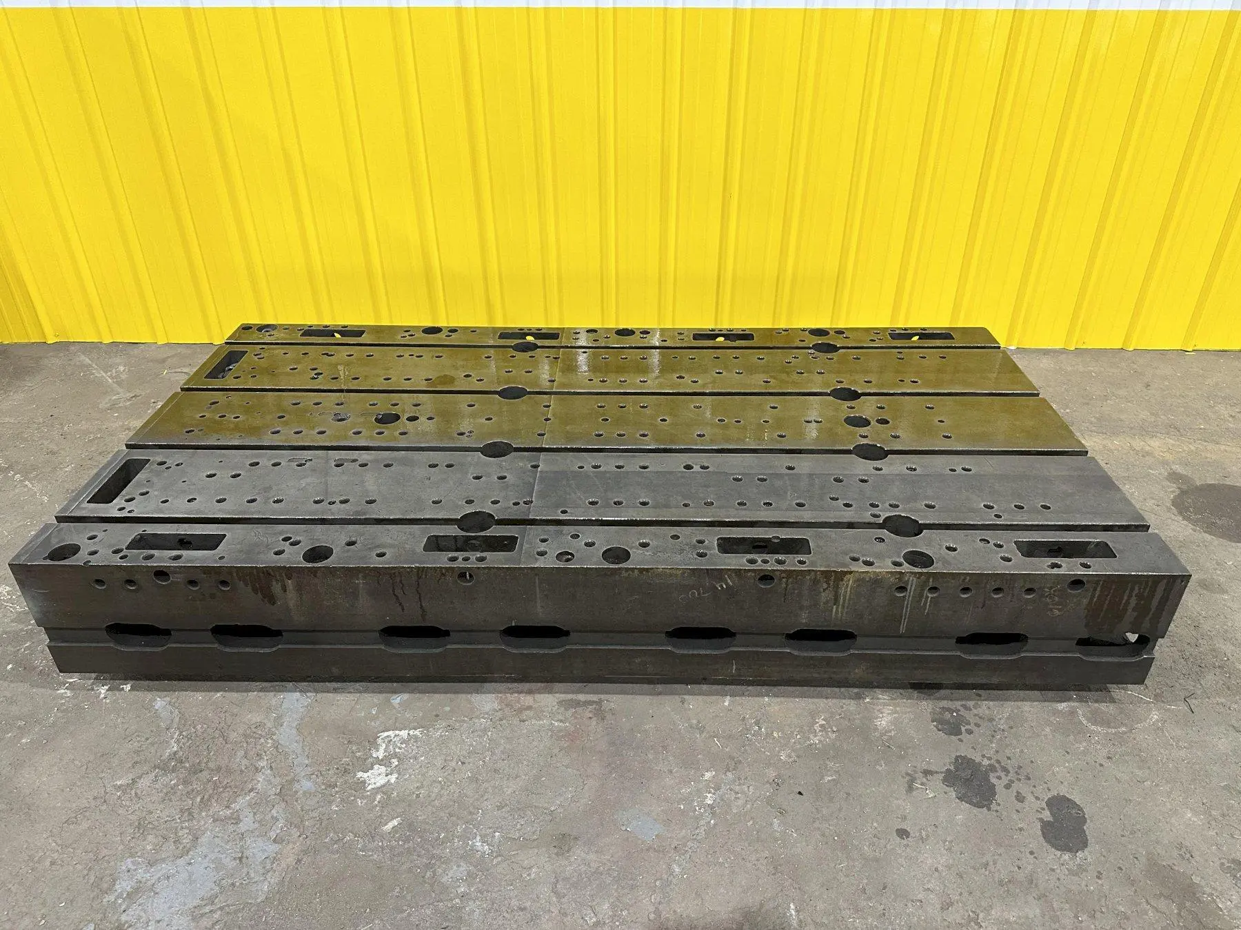 48" X 92" X 12" T-SLOTTED LAYOUT RISER TABLE / FLOOR PLATE: STOCK #19754