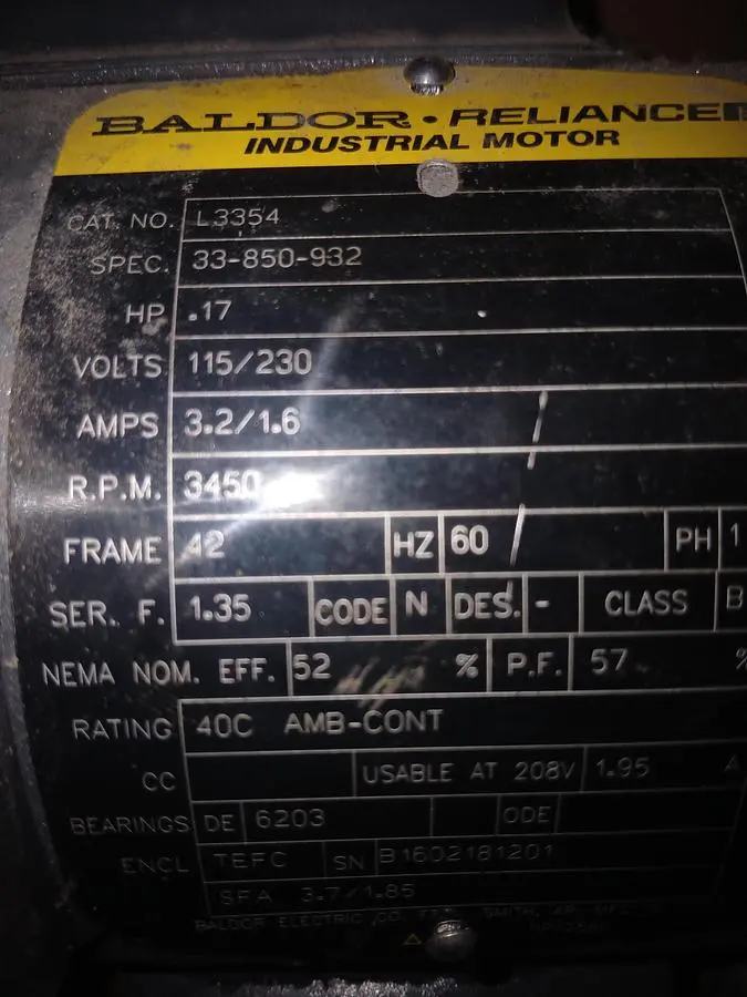 USED BALDOR LC3354