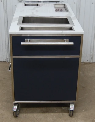 142-1102 Mobile Coffee Wine Liquor Portable Bar Cart
