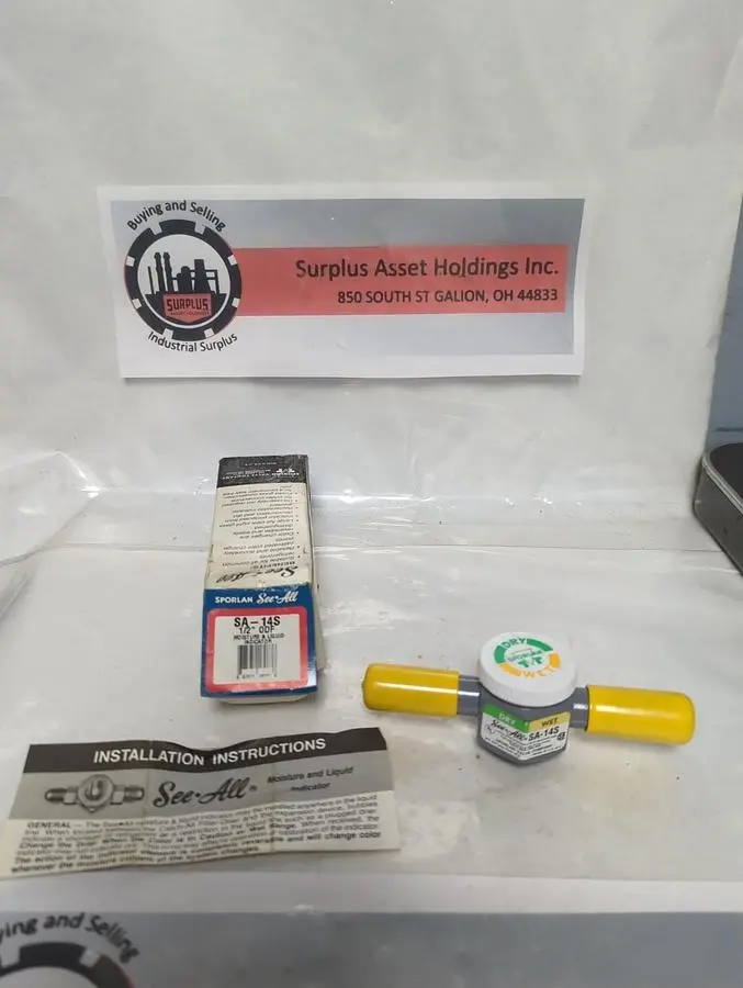 New | in-Stock SPORLAN SA-14S HVAC Parts and Equipment Ohio US | Surplus Asset Holdings #1399624