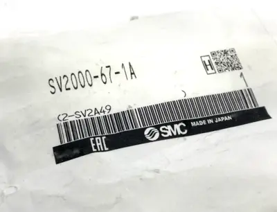 SV2000-67-1A | SMC  Solenoid Valve Manifold Blanking Plate LOT OF 2 - New