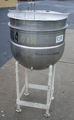 USED BH HUBERT 100 GAL OPEN TOP KETTLE 100 GALLON