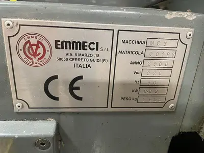 USED 2000 EMMECI MC92 SB RIGID SET-UP BOX MACHINE