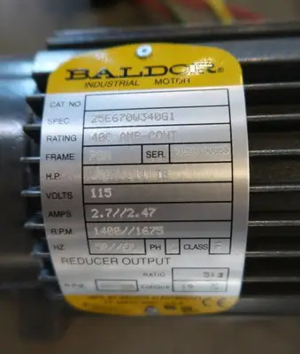 USED BALDOR 25E670W340G1