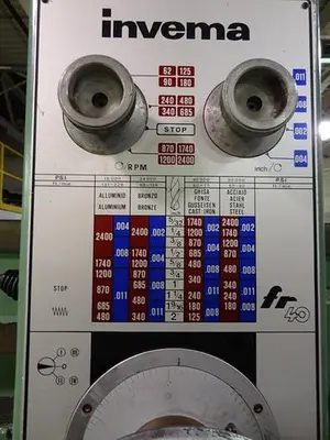 Used INVEMA FR40-1500 Radial Drills Michigan US | RAB Industries, Inc. #183935