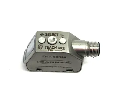USED BANNER ENGINEERING IO-LINK RUGGED LASER DISTANCE SENSOR, ADJUSTABLE FLD 97341