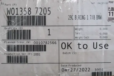 NEW FIRESTONE W01-358-7205 AIR SPRING 1 7/8 BNW W013587205