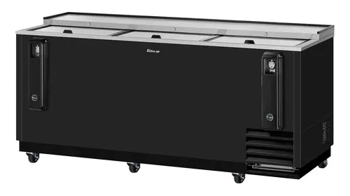 Turbo Air TBC-80SB-N 80 1/2" Forced Air Bottle Cooler - Holds (739) 12 oz Bottles, Black, 115v