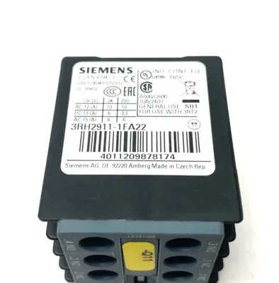 USED SIEMENS AUXILIARY CONTACT BLOCK 2NO + 2NC