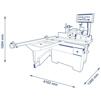 SCM minimax tw 55es Shaper with tiltable spindle – ready 3 UP