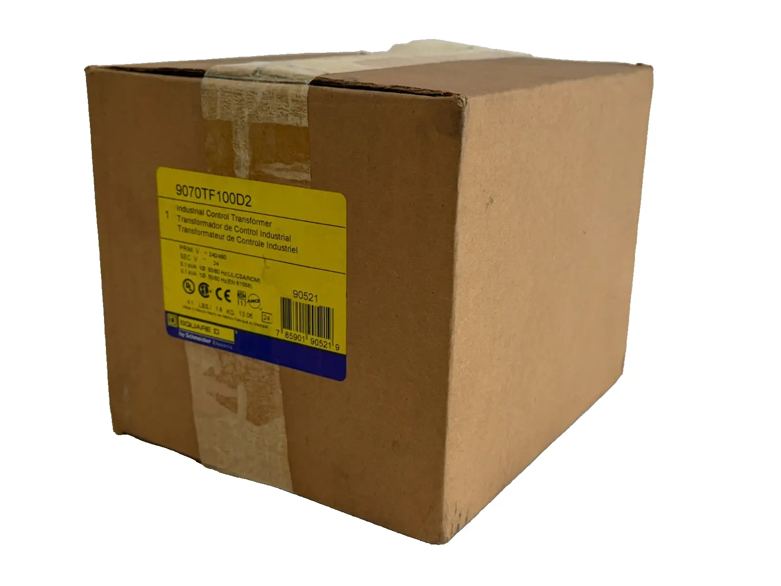 NEW SEALED SCHNEIDER ELECTRIC SQUARE D 9070TF100D2 TRANSFORMER