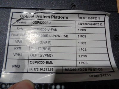 USED BELDEN OSP-5200