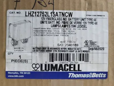 NEW THOMAS & BETTS LHZ12752L15ATNCW