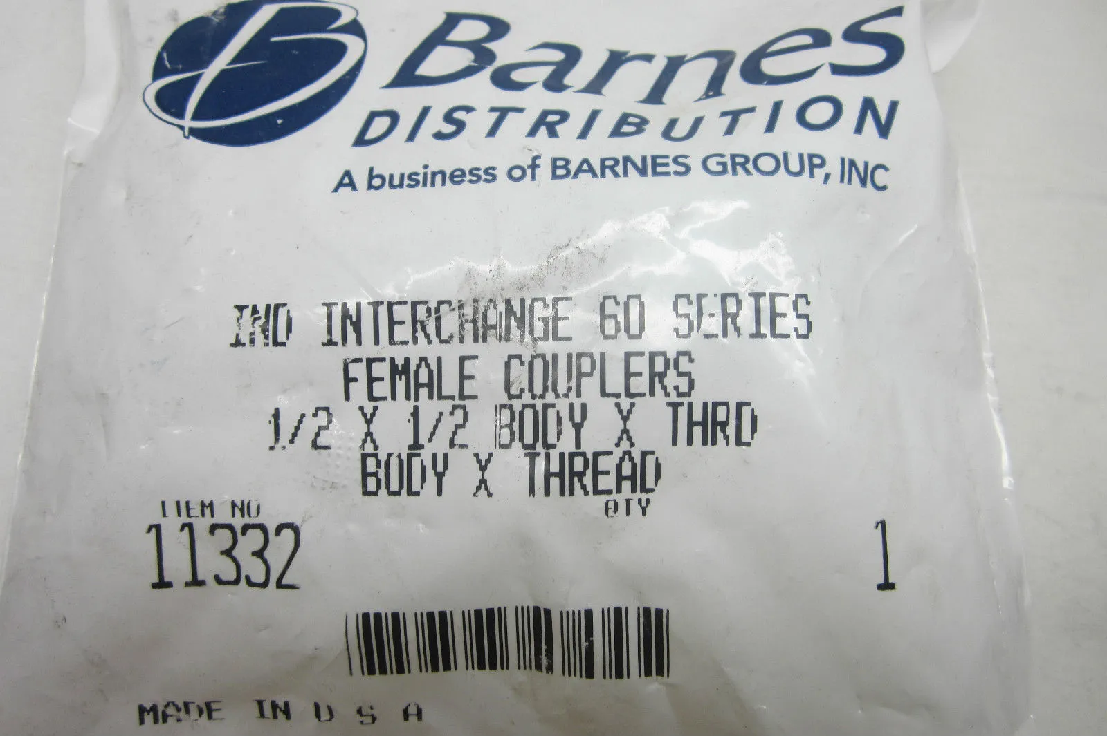 NEW PARKER 11332 FEMALE COUPLER