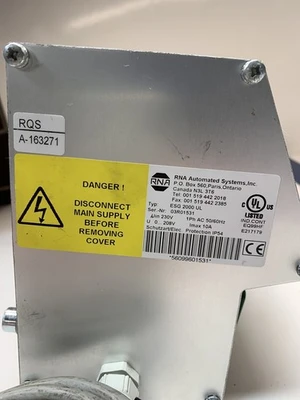 Rhein-Nadal Automation Rna Typ: ESG 2000 UL Vibration Zufürer Kontrolle Garantie