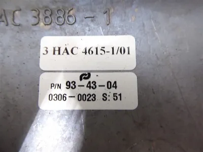 ABB 3HAC 4615-1/01 Brake Release Unit 93-43-04 Used