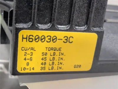BUSS H60030-3C Fuseholder with Mount and Cover 600VAC 30A Used