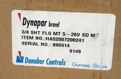 NEW SEALED DANAHER CONTROLS HA52507200241 ENCODER