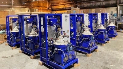 (10) NEW: Alfa-Laval P-615 lube oil purifiers, 316SS.