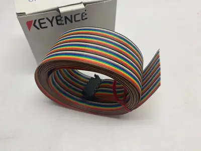 USED KEYENCE DEDICATED PARALLEL CONNECTION RIBBON CABLE 3M