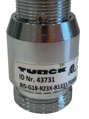 NEW TURCK BI5-G18-RZ3X-B1331 50MM SENSOR 43731 BI5G18RZ3XB1331