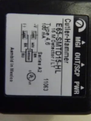 USED CUTLER HAMMER E65-SMTD15-HL