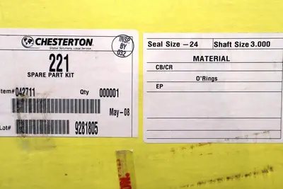 NEW CHESTERTON 042711 221 SPARE PART KIT SPLIT STEAL SEAL/24 SHAFT/3.000 #L-460