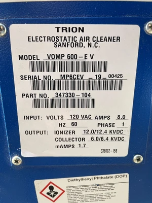 USED AIR VOMP 600-EV