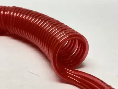 USED SMC POLYURETHANE COIL TUBING 3 TUBE RED 1M MAX LENGTH