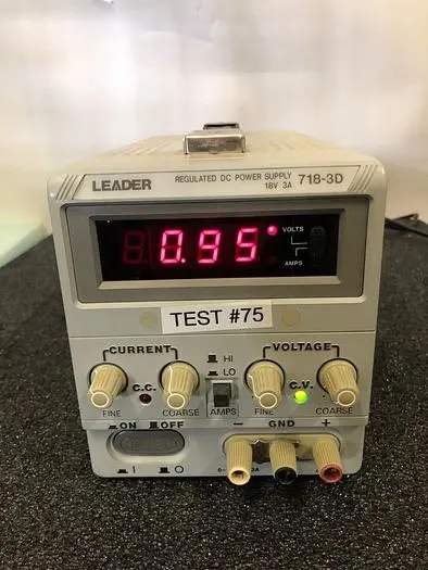 LEADER 718-3D REGULATED DC POWER SUPPLY