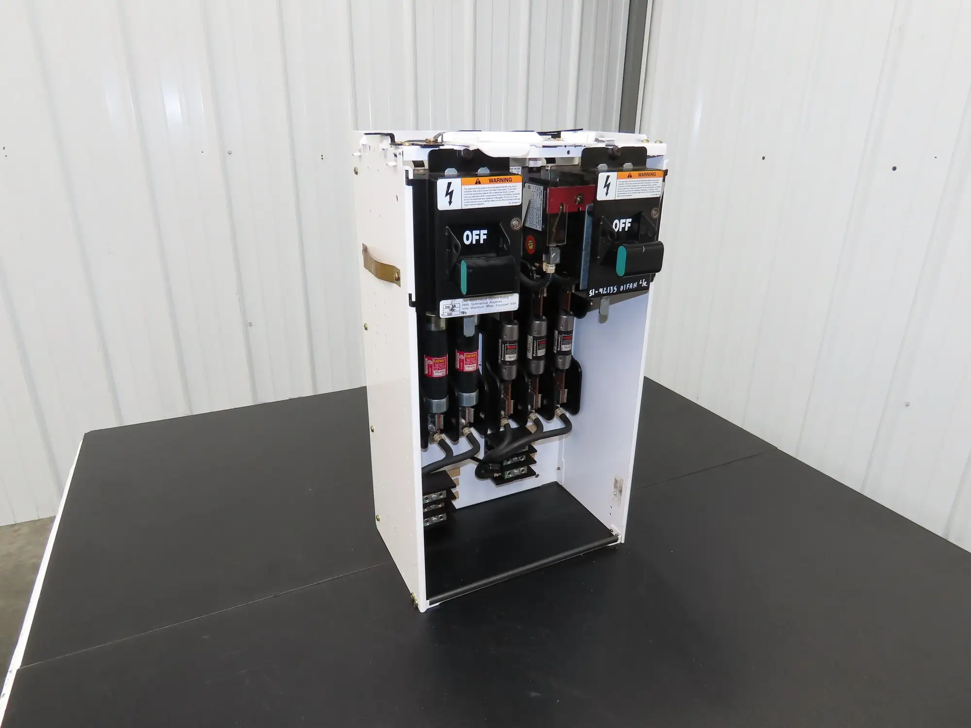 Siemens DS36U Bucket Double Breaker MCC Fused Motor Disconnect 600V 75Hp