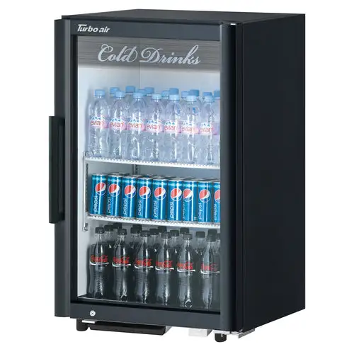 Turbo Air TGM-7SD-N6 25" Countertop Refrigerator w/ Front Access - Swing Door, Black, 115v