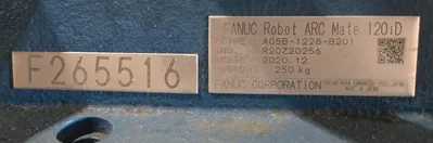 USED 2020 FANUC ArcMate 120iD + R-30iB PLUS + TPS 400i