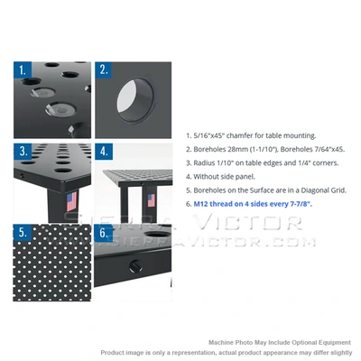 SIEGMUND SYSTEM 28 BASIC Welding Tables | Sierra Victor Industries (7)