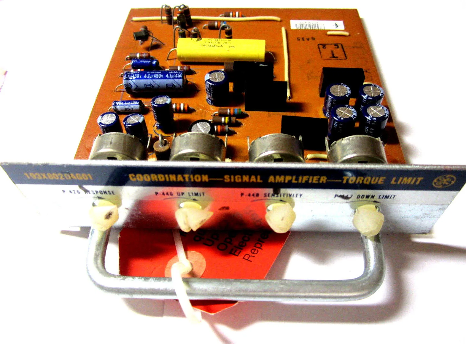 GE 193X802DAG01 COORDINATION CARD