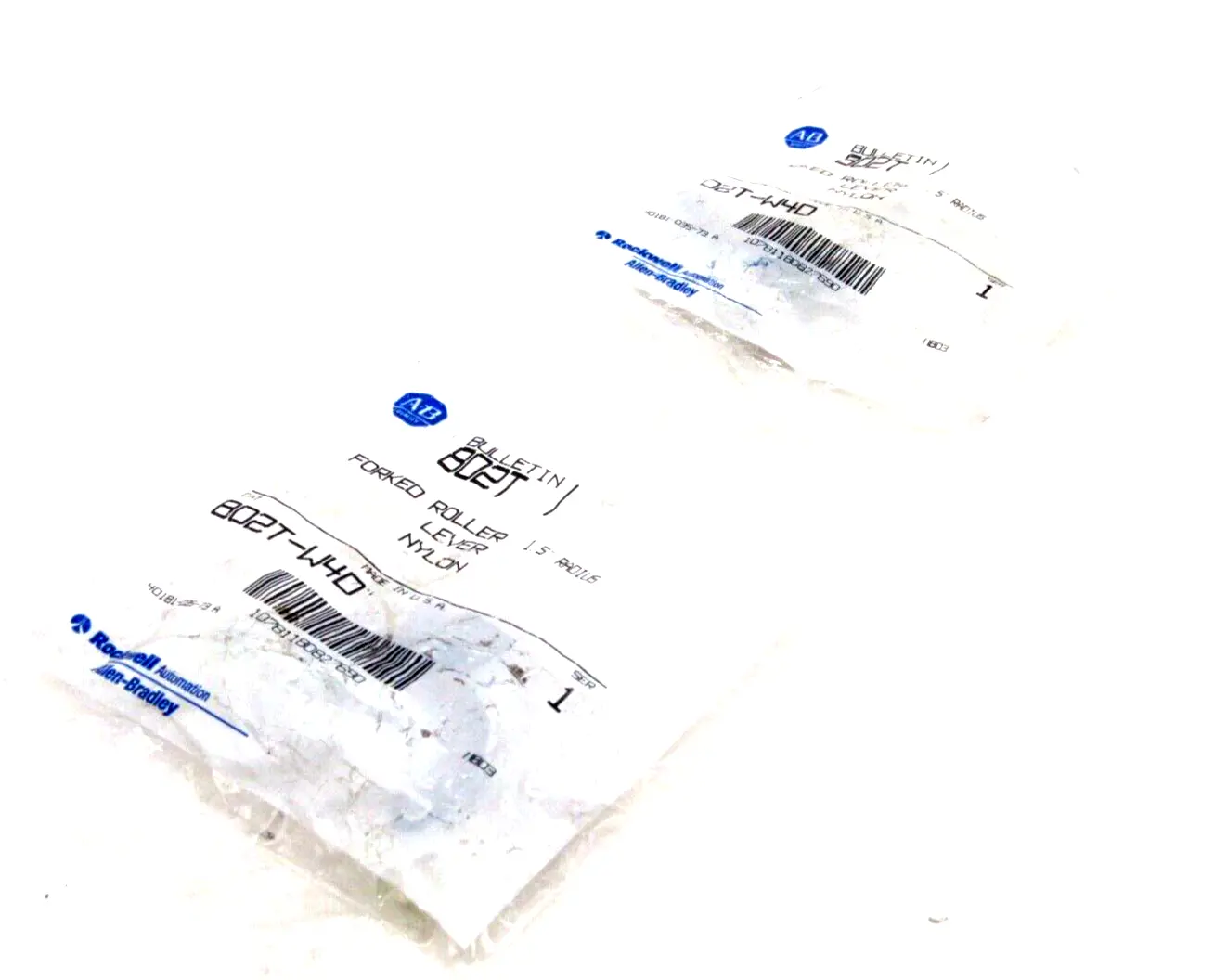 NEW LOT OF 2 ALLEN BRADLEY 802T-W4D FORKED ROLLER LEVER 802TW4D