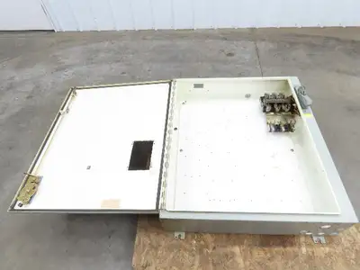 Hoffman Electrical Enclosure 36x32x8" 30A Fusible Disconnect Backplate