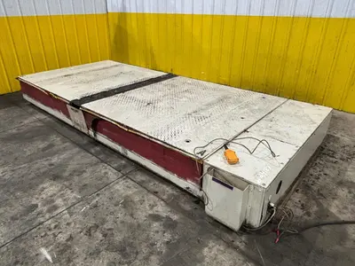 20 TON (40k LBS) DENSON MODEL #ST-1620 DIE LIFTING TABLE & FLIPPER PLATFORM: YOBRO #24187